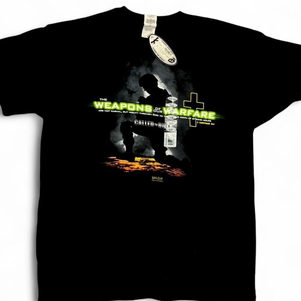 NWT Deadstock Vtg 2010s Call of Duty Jesus Parody T-Shirt Kerusso L